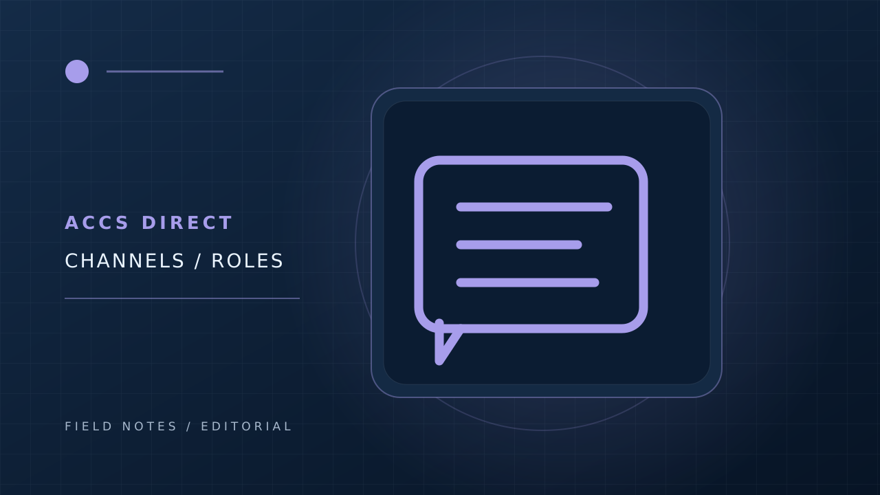 Original illustration of community chat channels and a server roles panel