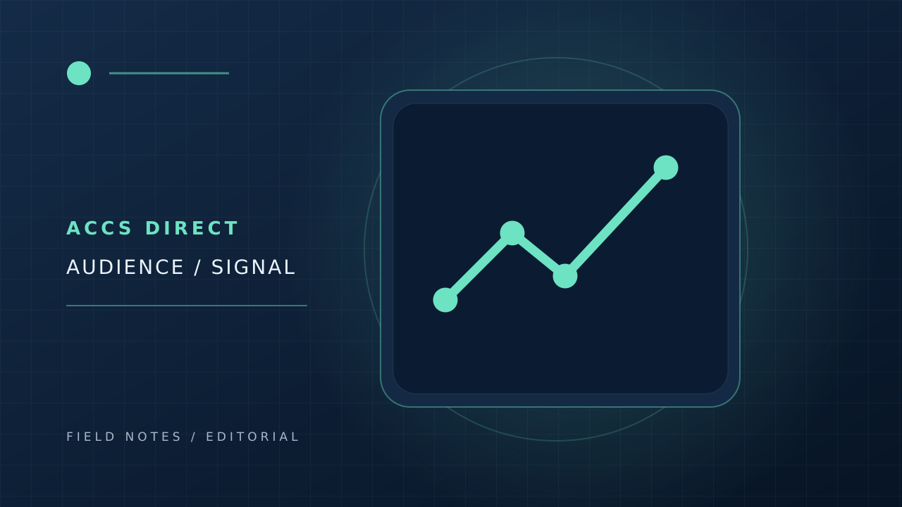 Original illustration of an audience analytics chart for evaluating accounts