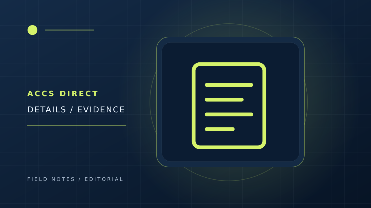 Original illustration of a listing evidence checklist