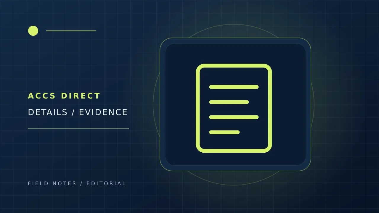Original illustration of a listing evidence checklist